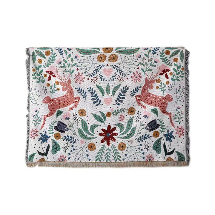 Artistic Geometric Patterned Throw Blanket
