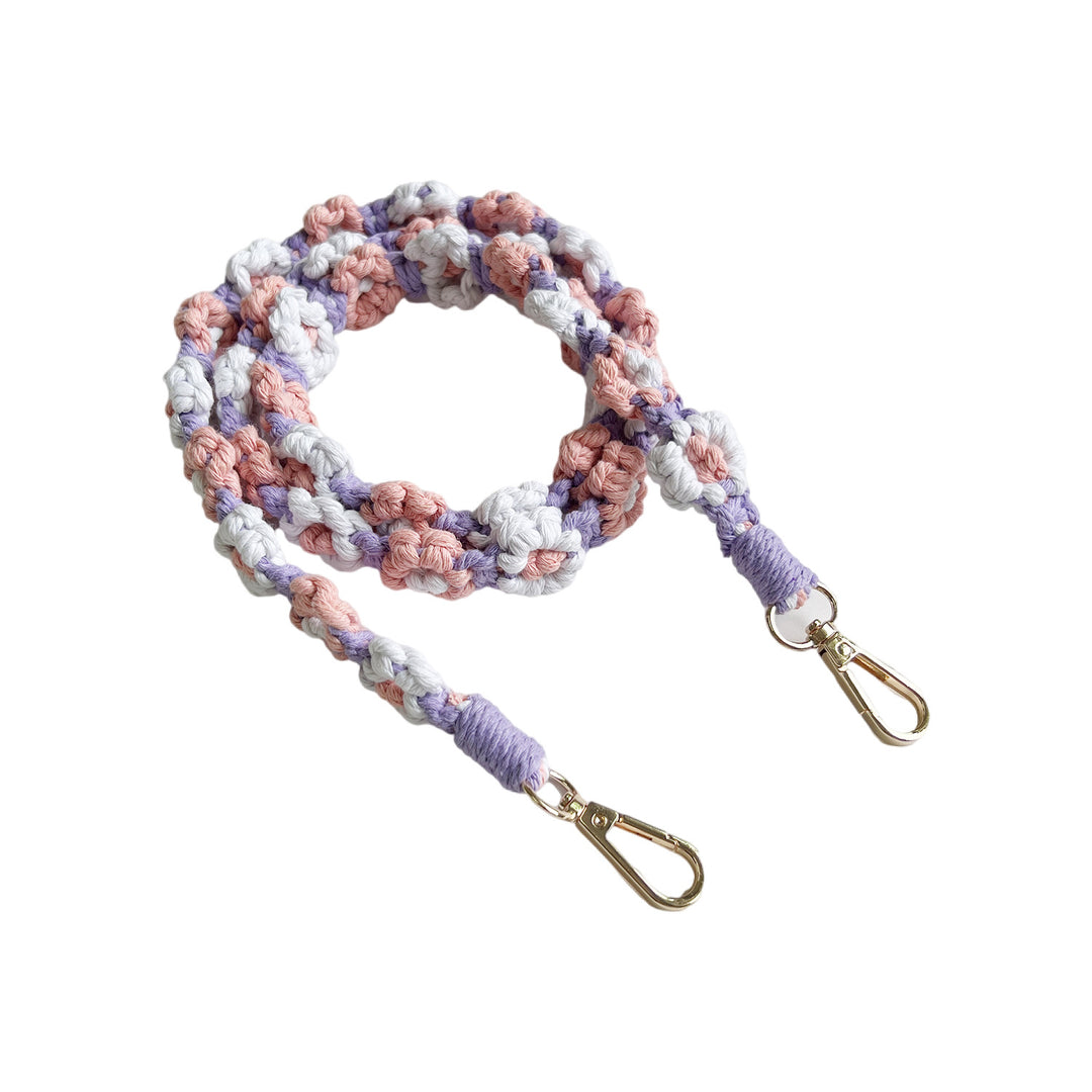Handcrafted Macrame Pet Leash Bowlift