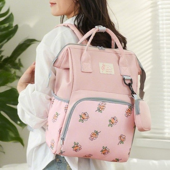 Stylish Floral Pattern Backpack Bowlift