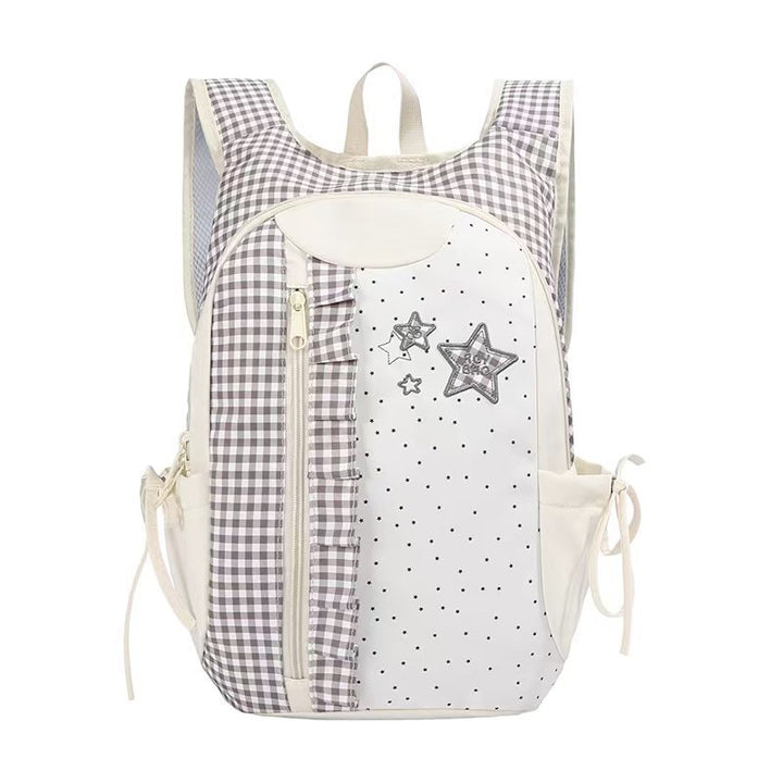Multi-Pocket Ruffle Design Backpack Bowlift