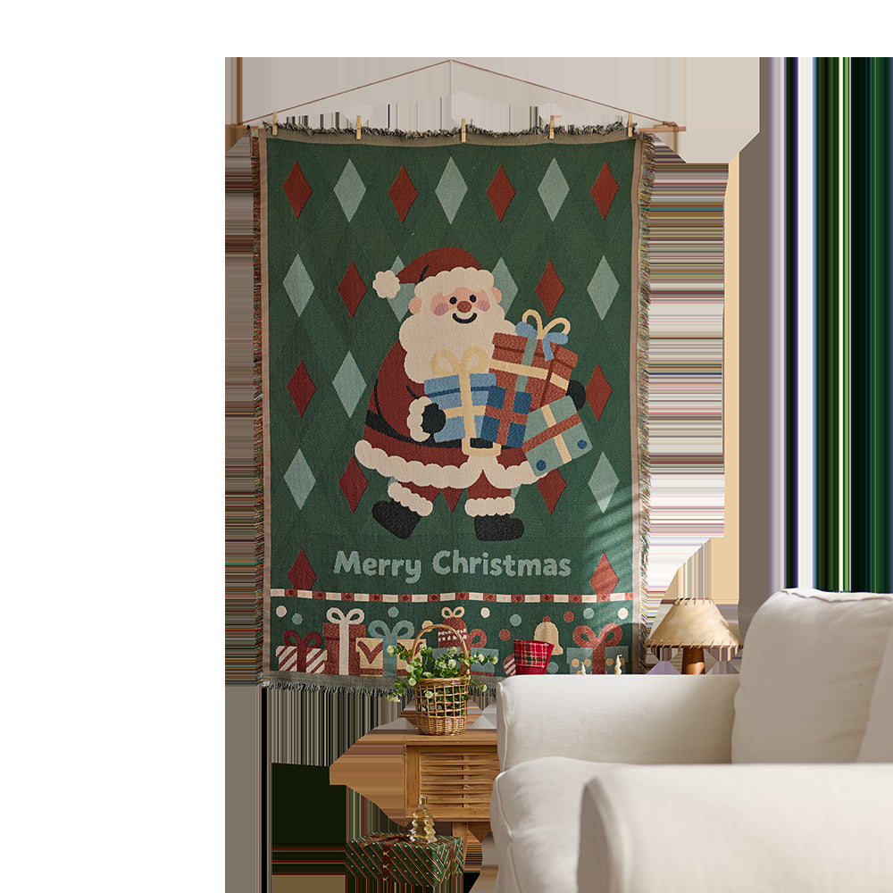 Cozy Graphic Tapestry Throw Blanket