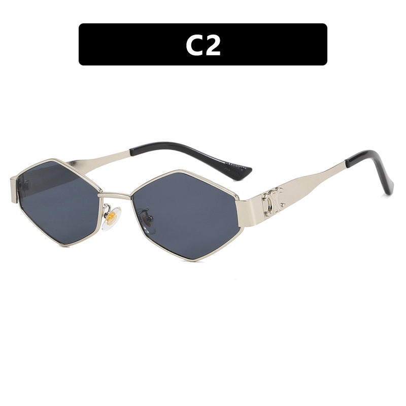 Women's fashionable sunglasses with unique hexagonal frame Bowlift