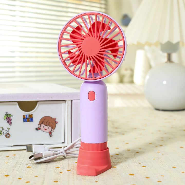 Portable hand fan with ergonomic grip and USB charging function Bowlift