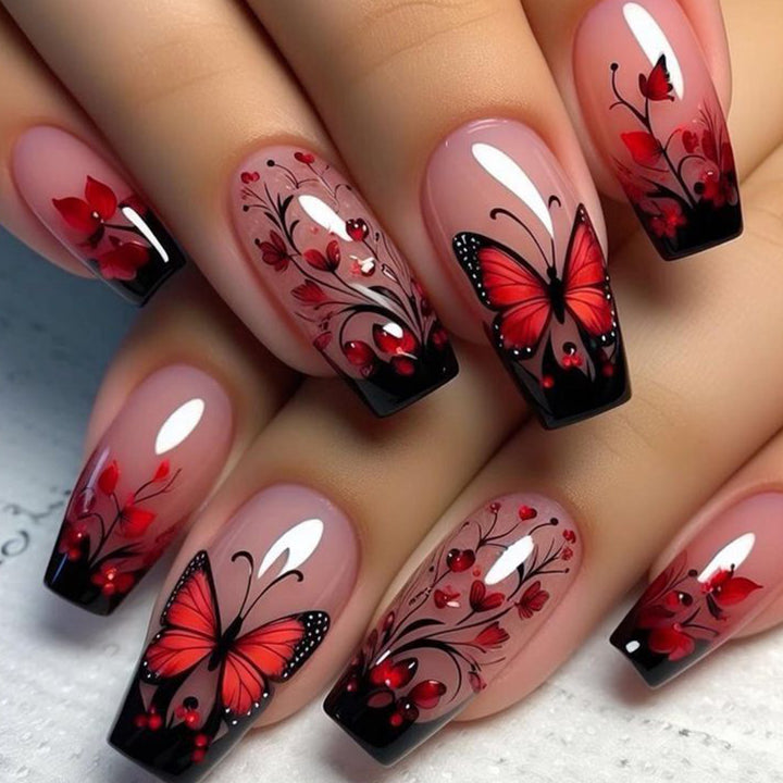 Artistic Butterfly Nail Art Set Bowlift