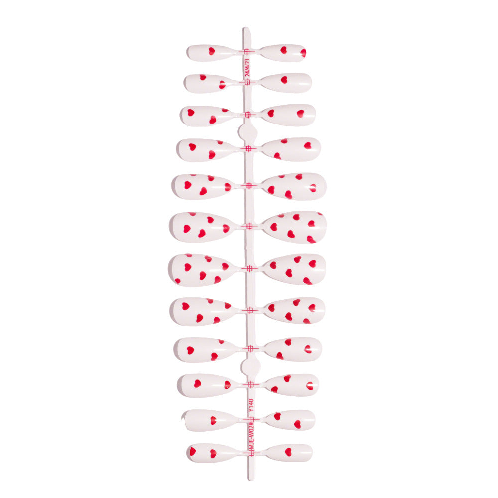 Trendy Heart-Decorated Nail Art Bowlift
