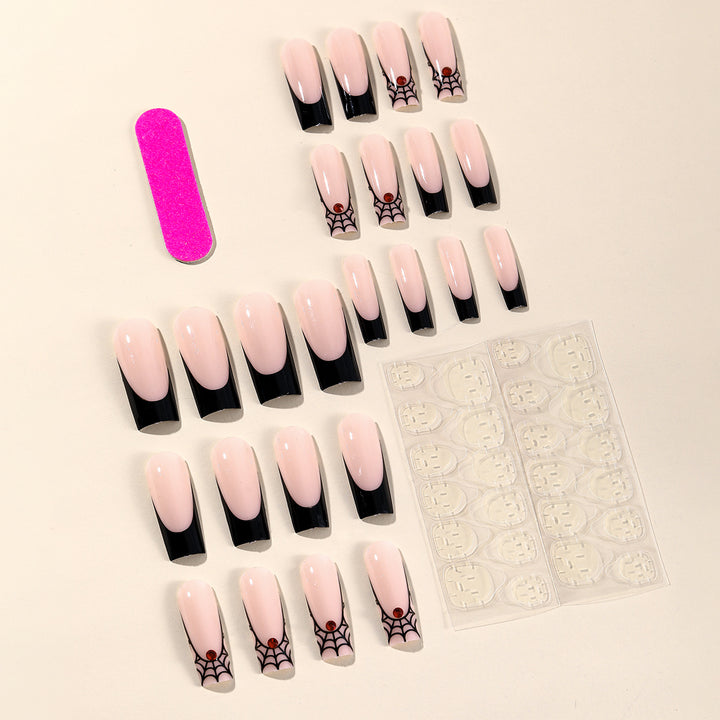 Spider Web Acrylic Nail Art Extensions Bowlift