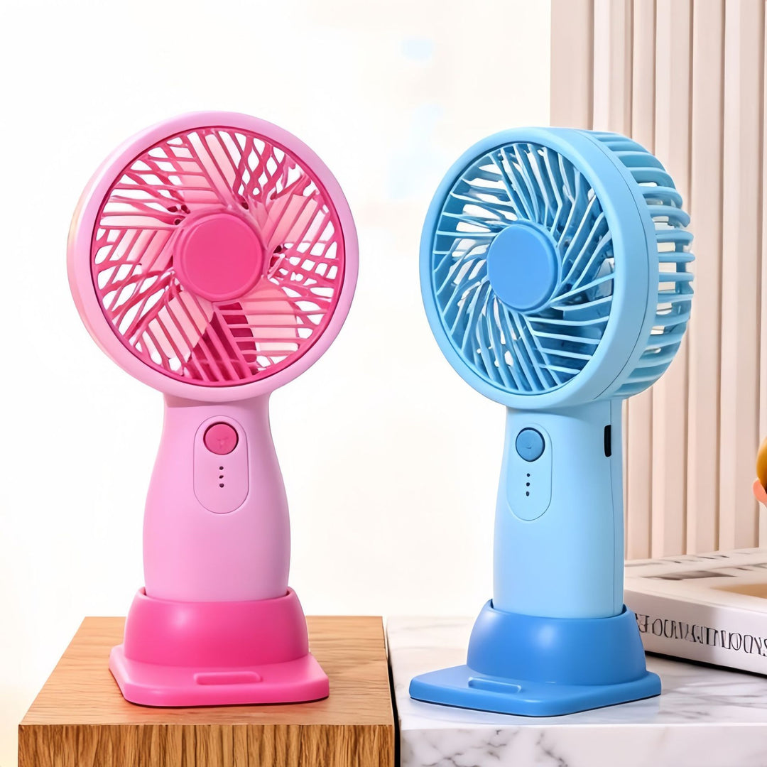 Women's Portable Table Fan with USB Charging Function and Adjustable Tilt Angle Bowlift