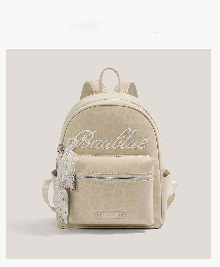 Star-Embellished Casual Backpack Bowlift