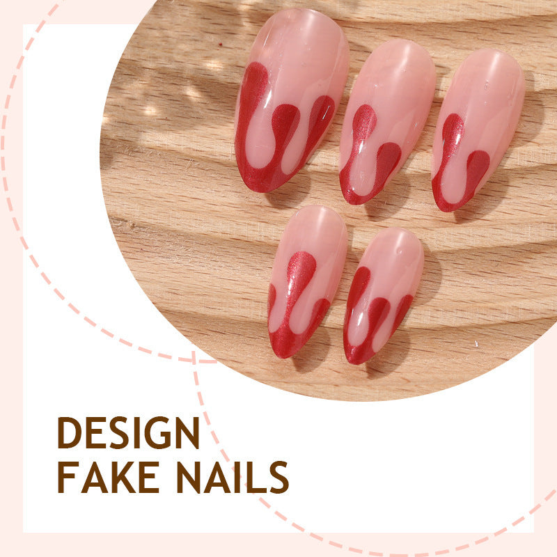 Artificial Nail Set with Modern Accents Bowlift