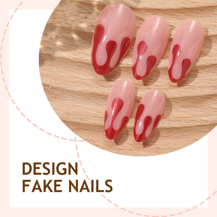 Artificial Nail Set with Modern Accents Bowlift