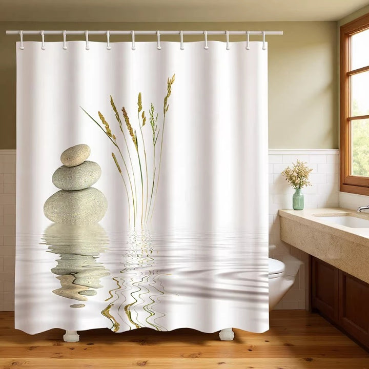 Artistic Floral Shower Curtain Bowlift