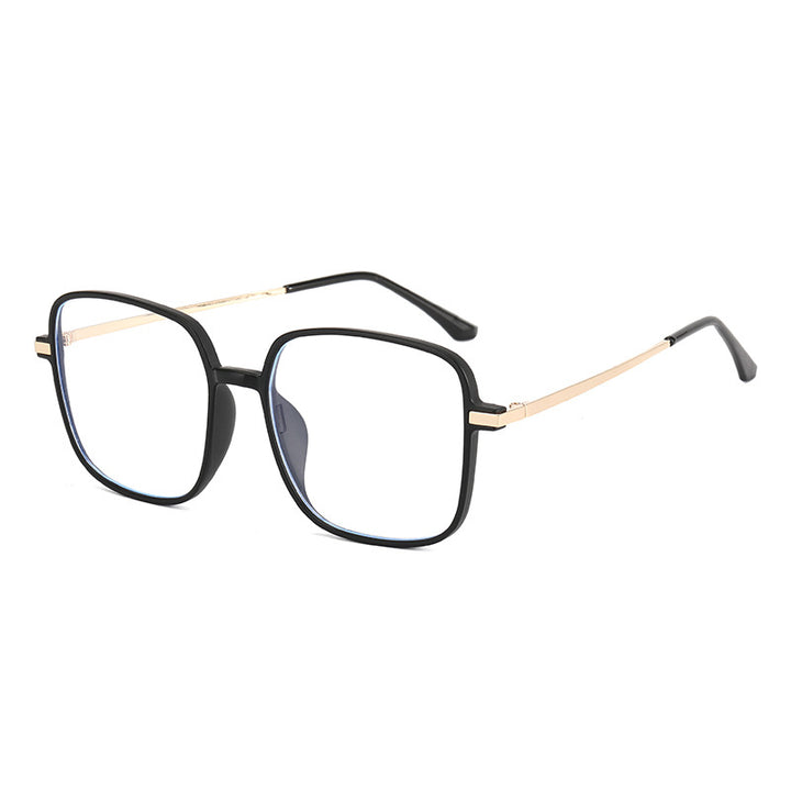 Women's square designer glasses with delicate metal frame Bowlift