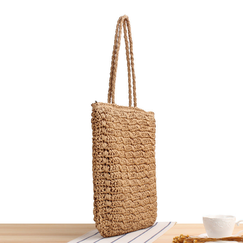Hand-knotted straw bag Bowlift