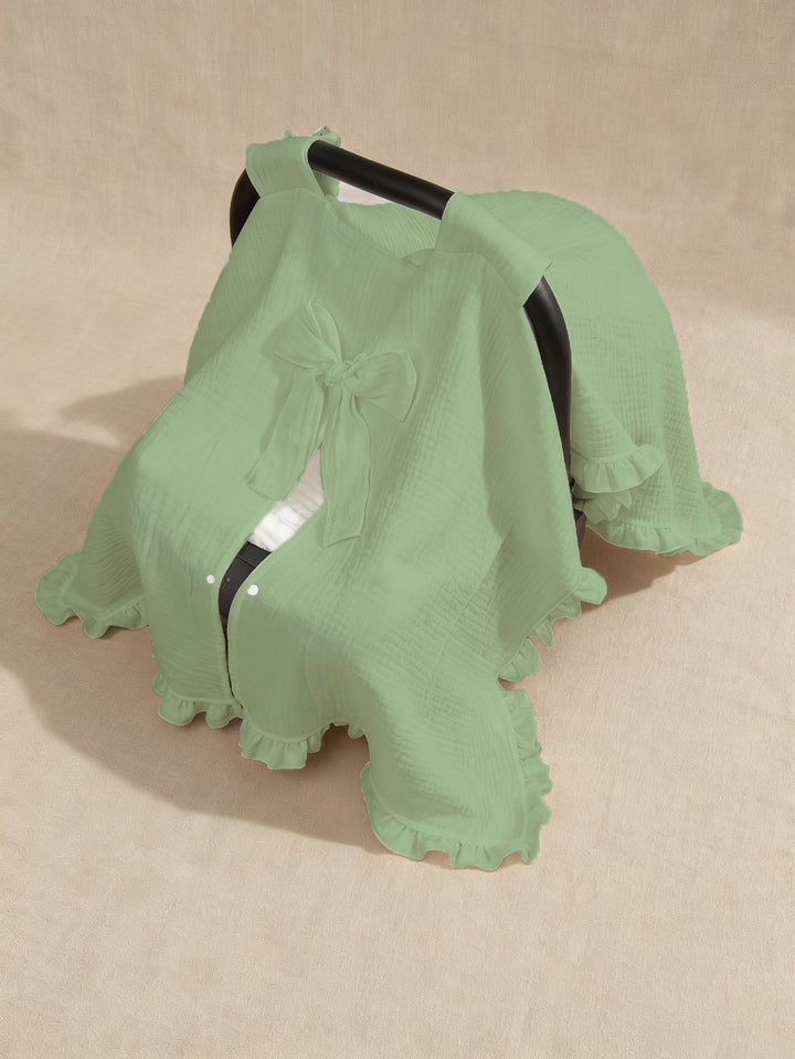 Premium Muslin Baby Car Seat Cover Bowlift