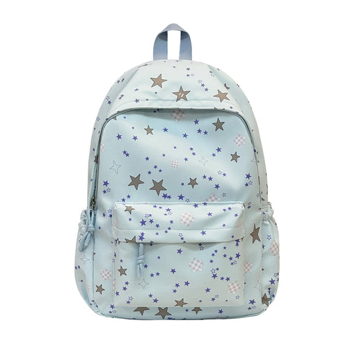 Star-Print Casual Backpack Bowlift