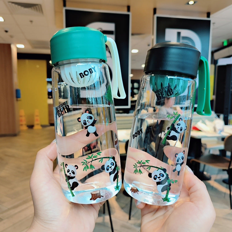 Ladies Playful Water Bottle with Cheerful Panda Design Bowlift