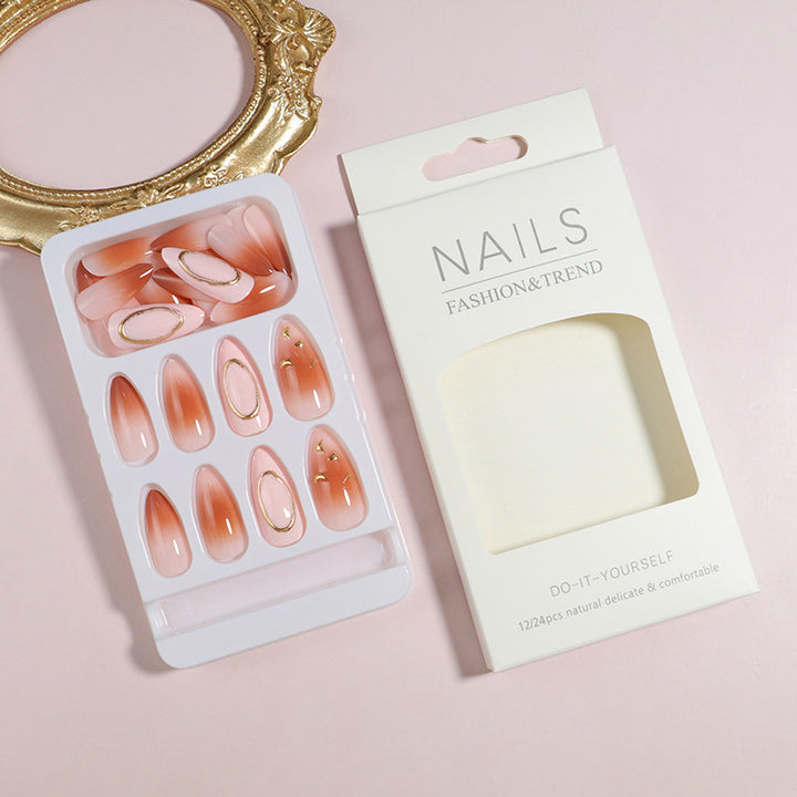 DIY Elegant Press-On Nail Art Set Bowlift
