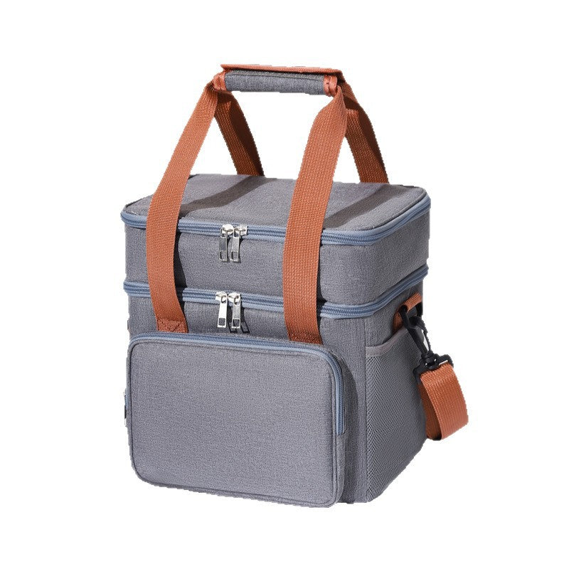 Insulated Multi-Compartment Food Cooler Tote Bowlift