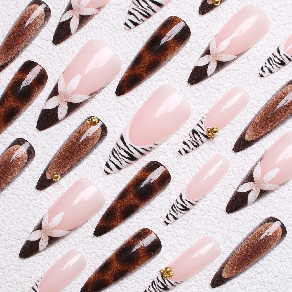 Artistic Stiletto Press-On Nails Bowlift