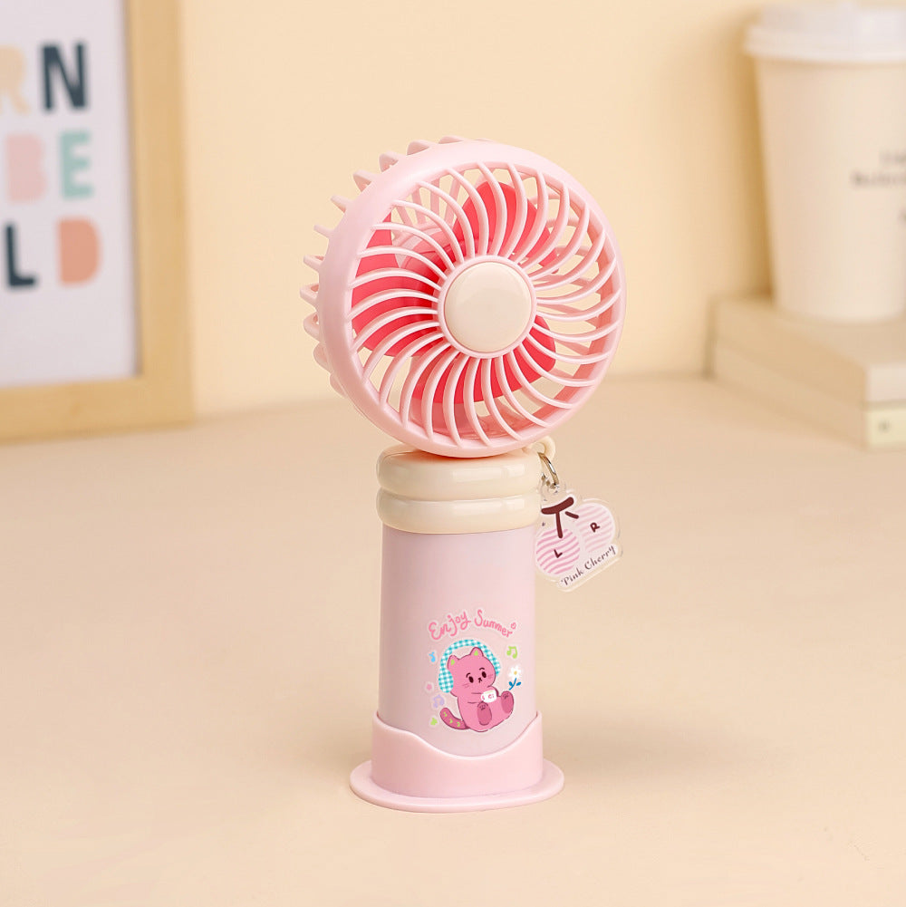 Adorable Cartoon-Themed Rechargeable Fan Bowlift