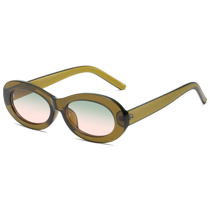 Women’s fashionable oval sunglasses with UV protection and innovative design Bowlift