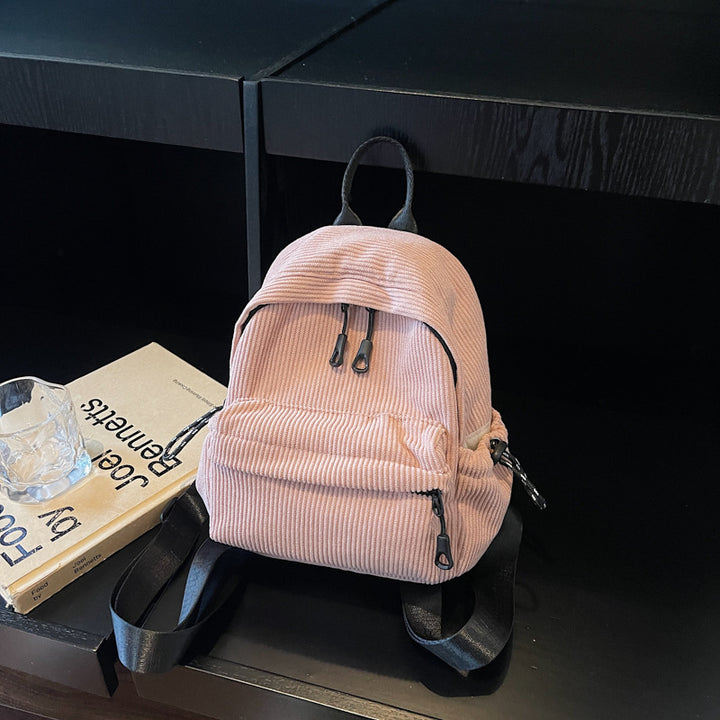 Cord-Backpack with Practical Front Pocket Bowlift