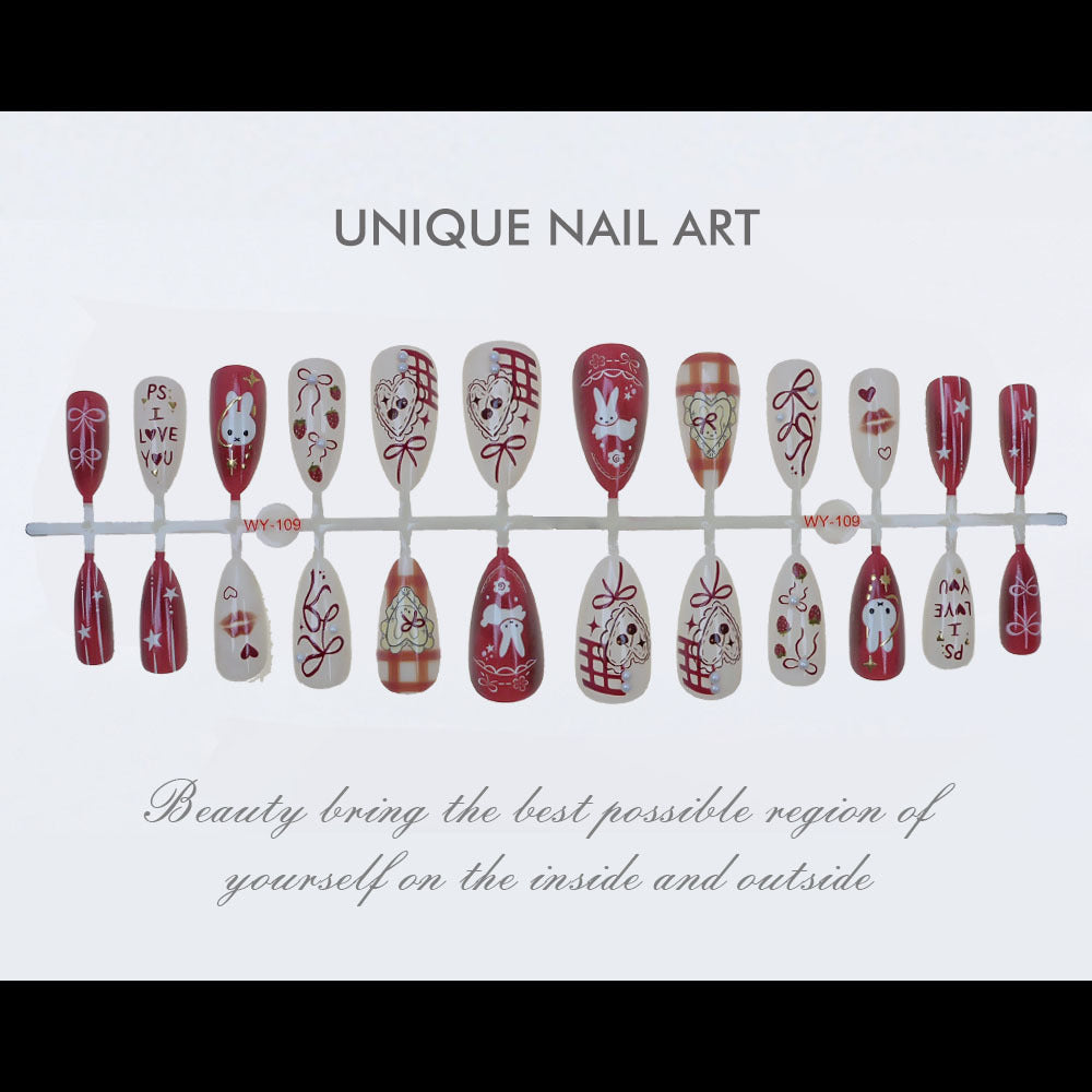 Whimsical Cartoon Press-On Nails Bowlift