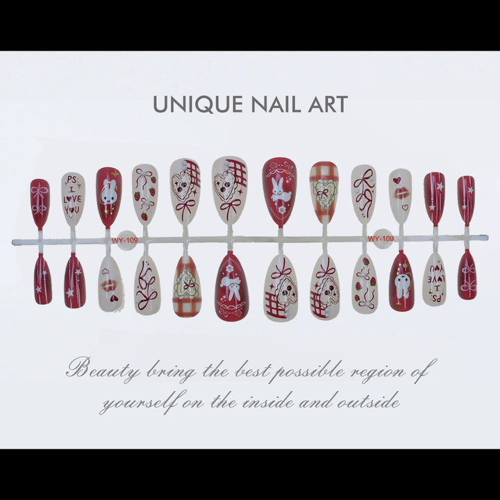 Whimsical Cartoon Press-On Nails Bowlift