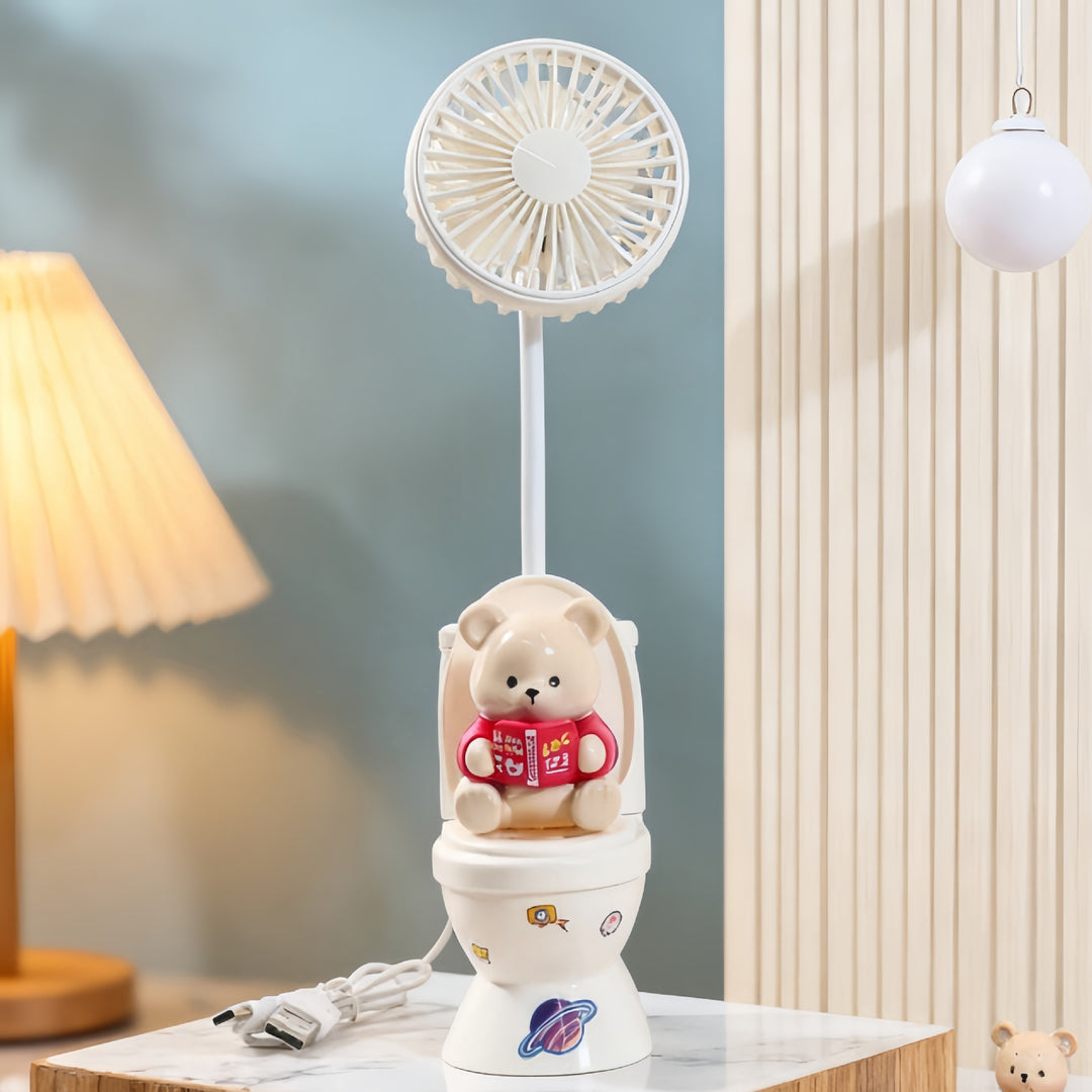 Unisex Creative Table Fan with Processed Design Bowlift
