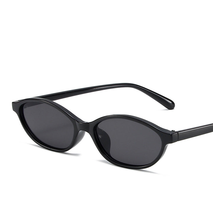Slim Oval Tinted Lens Retro Sunglasses with UV Protection Bowlift