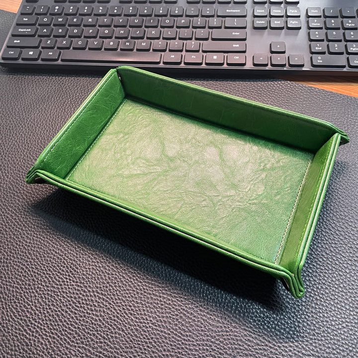 Stylish Leather Organizer Tray Bowlift