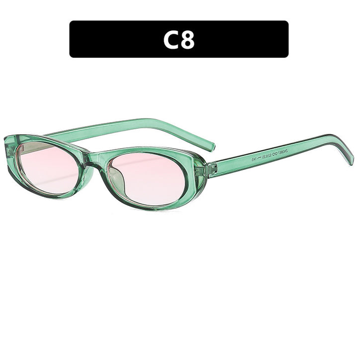 Ladies fashionable sunglasses in elegant oval frame Bowlift