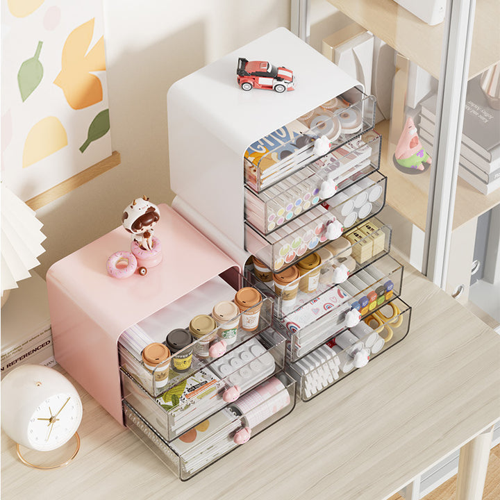 Modern Multi-Drawer Desktop Storage Organizer Bowlift