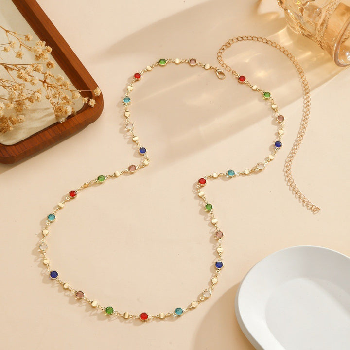 Colorful Gemstone Eyewear Chain Bowlift