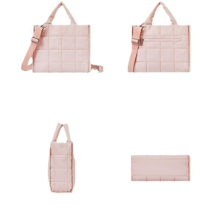Fashionable Shoulder Bag Made of Quilted Material Bowlift