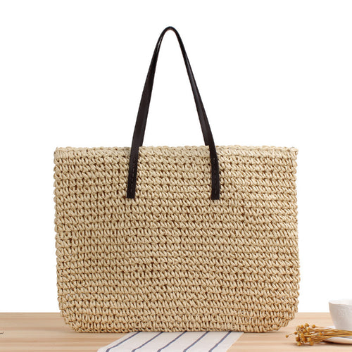 Handbag Made from Handwoven Natural Material with Sturdy Handles Bowlift