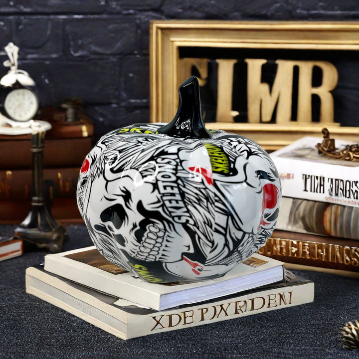 Artistic Halloween Pumpkin Figurine Bowlift