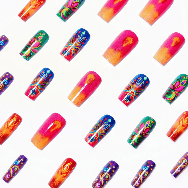 Artistic Bohemian-Inspired Nail Art Bowlift
