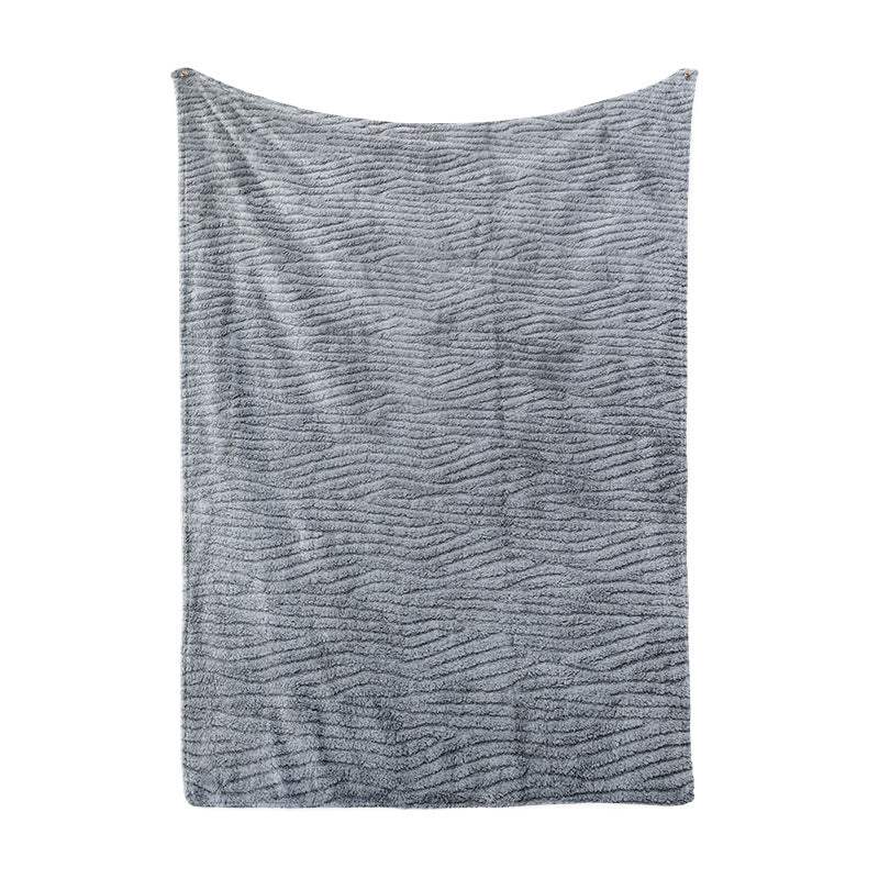 Ladies Cozy Microfiber Quick Change Blanket in Modern Checkered Pattern Bowlift