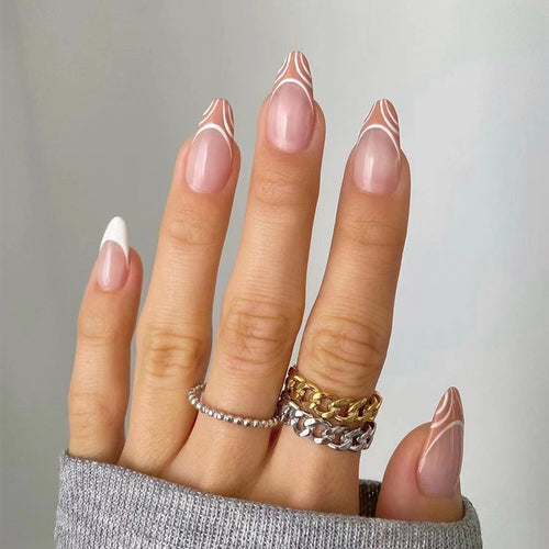 Elegant Nail Extensions with Creative Design Bowlift