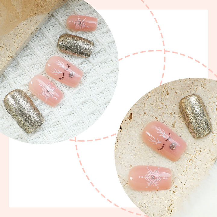 Glittery Press-On Nail Collection Bowlift