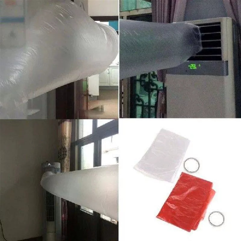 Unisex one size slanted air outlet deflector for wall-mounted split units with adhesive joint and flexible plate Bowlift