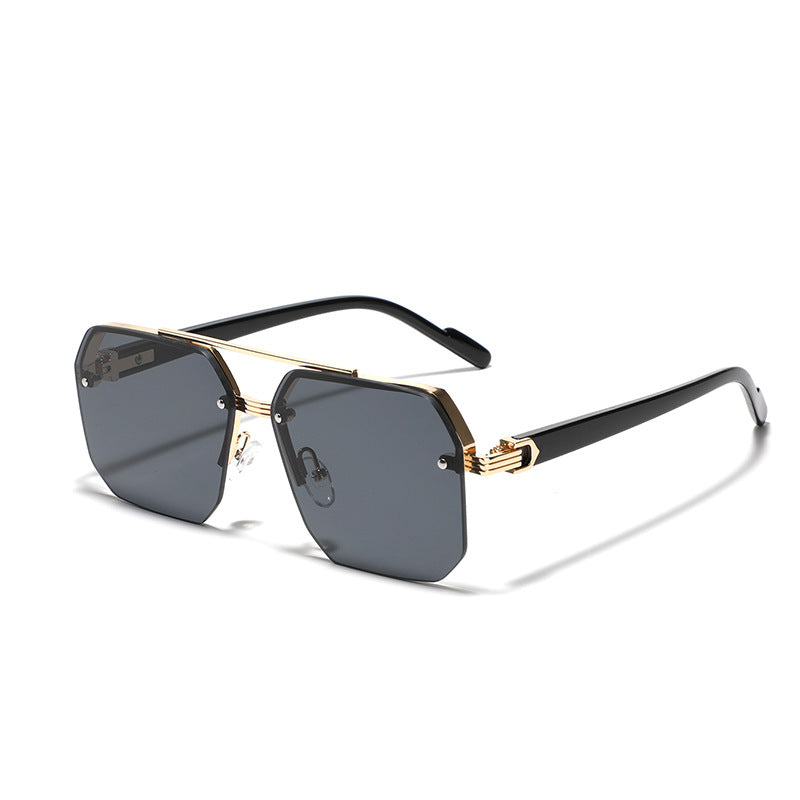 Ladies hexagonal sunglasses with elegant metal frame Bowlift