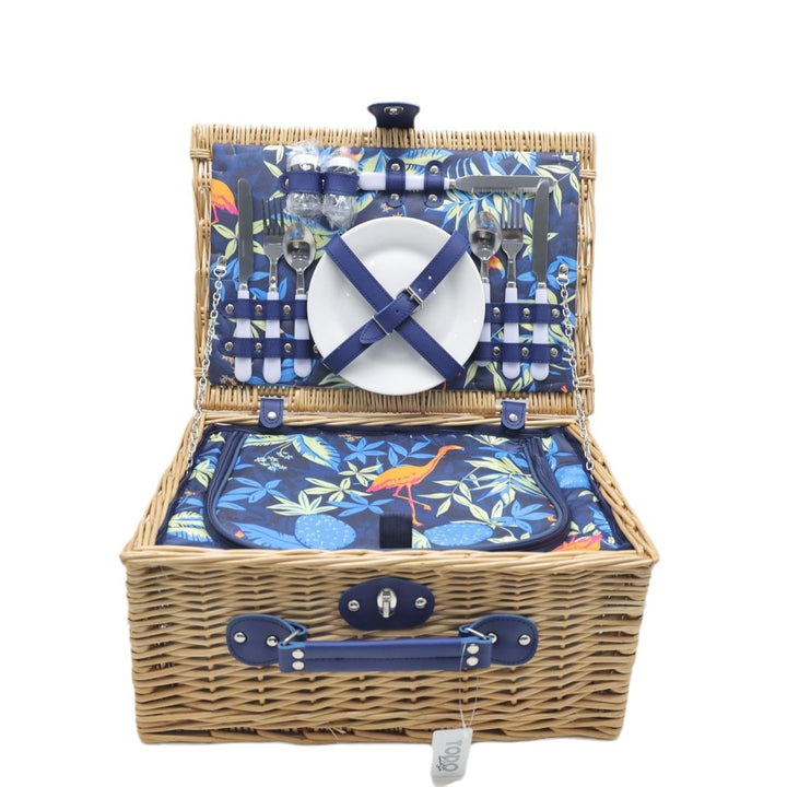 Women's picnic basket with integrated dishes and cooler bag Bowlift