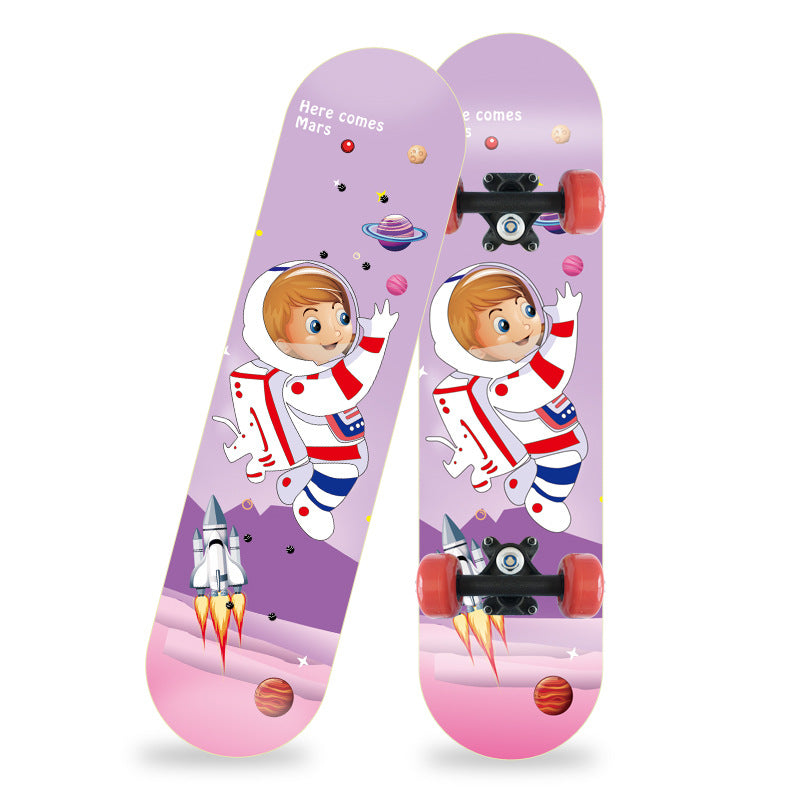 Cartoon-Inspired Mini Skateboard Bowlift