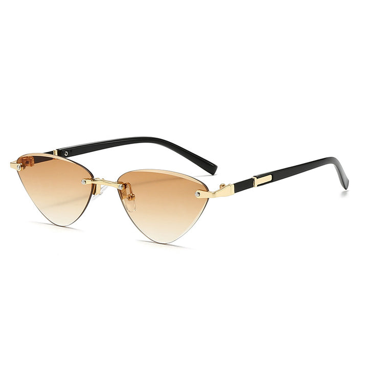 Ladies fashionable Cat-Eye sunglasses with elegant metal frame Bowlift