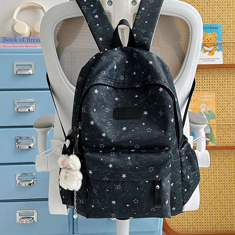 Star Print Casual Backpack