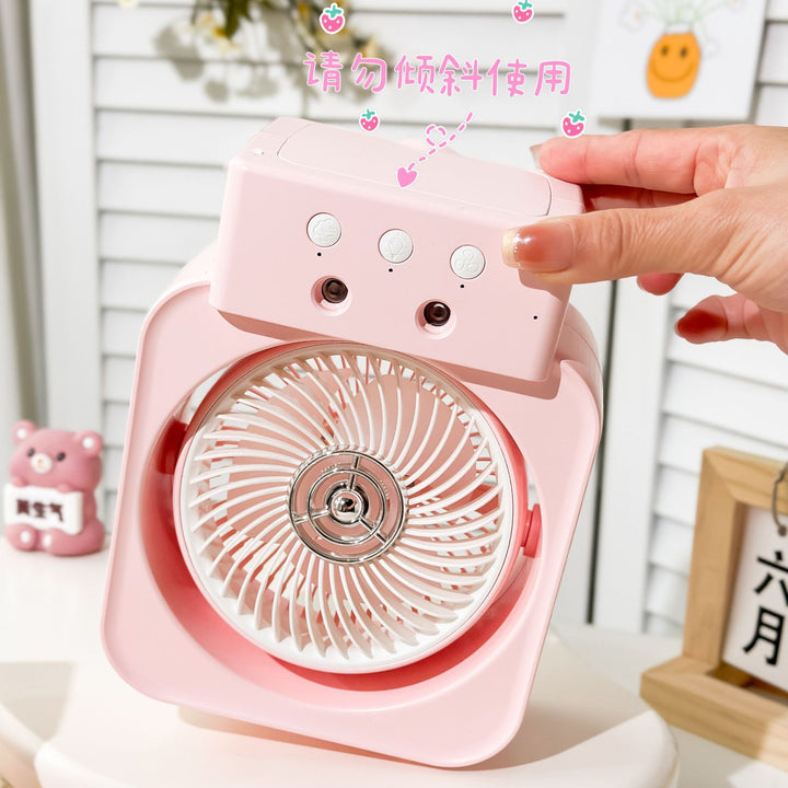 Women Portable Mini Table Fan with USB Connection Bowlift