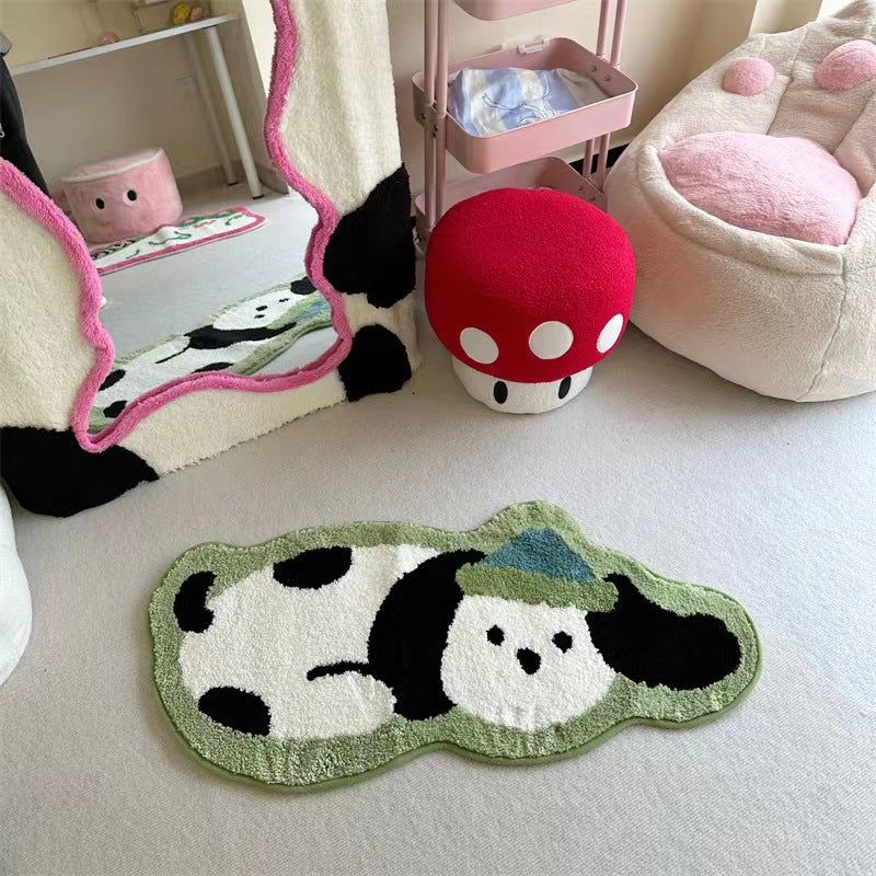 Floral Patterned Bathroom Mat