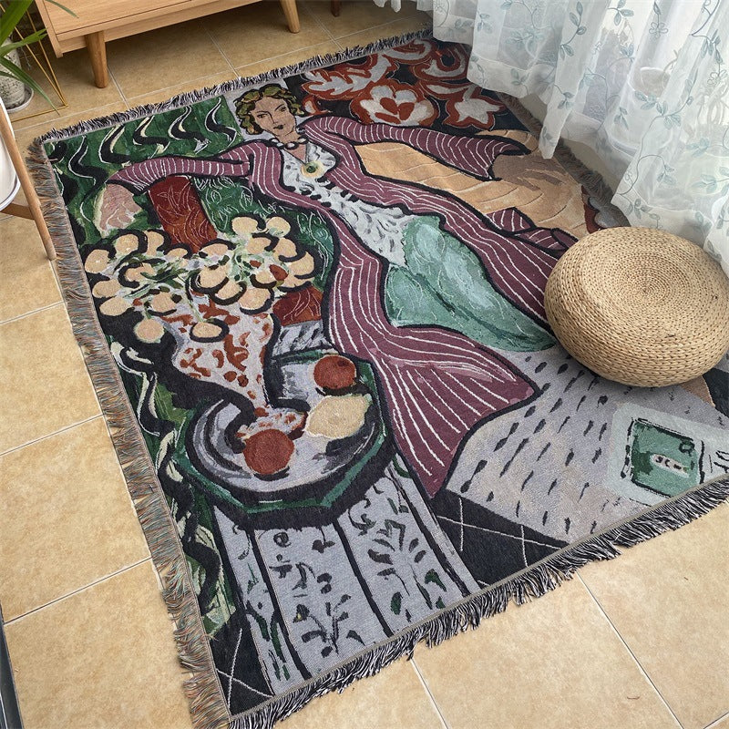 Artistic Patterned Throw Blanket